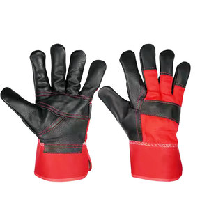 Gants de soudage à doigts entiers en cuir de vachette extérieur de haute qualité derniers gants de travail de conception pour un usage quotidien - Product Image 1