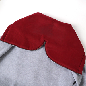 Sweat à capuche unisexe en molleton d'hiver de qualité supérieure 100% coton biologique personnalisé Texas Southern Heather Grey avec poche kangourou rouge - Product Image 4