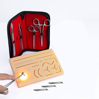 Juego de Instrumentos Quirúrgicos Básicos de Alta Calidad, Kit de Entrenamiento para Estudiantes, Logotipo Personalizado, Manual, Certificado CE ISO, 1 Año de Garantía