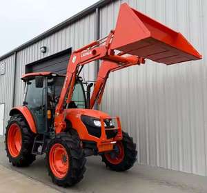 Vente en gros de tracteurs agricoles Kubota 4 cylindres diesel 4x4 multifonctionnels avec chargeur frontal à roues motrices 2x4 et pompe - Product Image 3