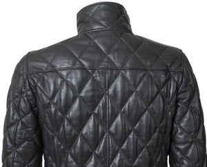 Nouvelle arrivée 2026 Veste matelassée à capuche en cuir pour homme, imperméable et respirante, avec col montant, pour homme et femme, décontractée - Product Image 5