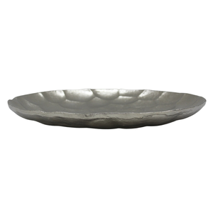 Hot Selling Aluminum Serving Dish With Rough Nickel Colour Dish <b>Platter</b> for Decorative and Dinnerware Handmade Bulk - Product Image 1
