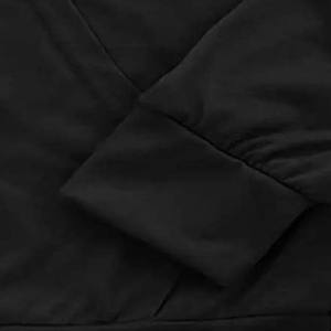 Athletic Gym Fitness 100% Cotton Hooded Full <b>Zip</b> <b>Hoodie</b> Custom Logo 300gsm Blank Hoodies for Men <b>Black</b> Color High Quality Basics - Product Image 5