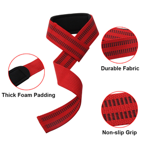 Sangle de musculation en coton et nylon réglable avec rembourrage pour soulever des poids lourds - Protection professionnelle - Product Image 1