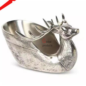 Amazing look Silver finished Wine Cooler Deer Head <b>Ice</b> <b>Bucket</b> For Bar And Restaurant - Product Image 1