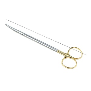 Tijeras quirúrgicas oftálmicas de acero inoxidable y mango dorado, herramienta de doble párpado para juego de instrumentos de cirugía plástica cosmética - Product Image 1