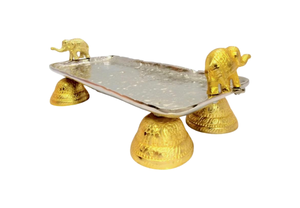 Bandeja rectangular más vendida, bandeja de servicio de diseño agradable para uso en la cocina y decoración del hogar, acabado pintado, nuevo artículo para Navidad - Product Image 2