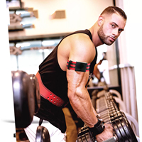 Bandes de restriction du flux sanguin (BFR) réglables pour haltères, en latex haute élasticité, pour la musculation des bras