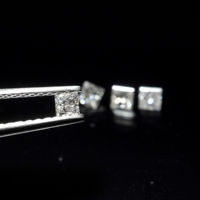 Pierre précieuse naturelle de forme carrée de diamant de couleur de H pour la fabrication de bijoux diamant de qualité SI de pierre précieuse