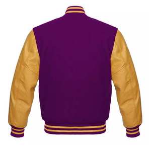 Chaqueta Universitaria de Béisbol de Alta Calidad 2026, Fabricante de Ropa Urbana Personalizada, Parche Bordado con Letras, Chaquetas Universitarias de Lana Chenilla - Product Image 6
