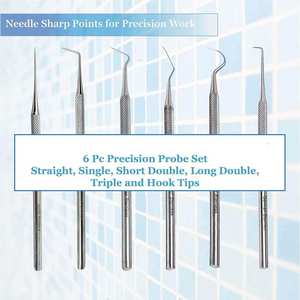 German Dental Oral Scalers Tweezer Scraper <b>Mirror</b> Surgical Instruments All One 15-Piece Steel Eco-Friendly Tools Case - Product Image 3