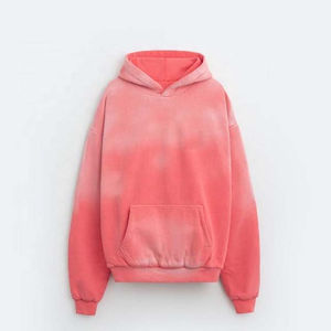 Sudadera con capucha personalizada Vintage Acid Wash Distressed Boxy Hoodie Pullover Hombres Rhinestone Hoodie Sun Faded Wash Sudaderas - Product Image 5