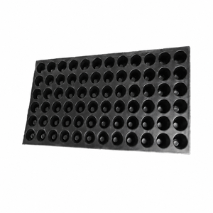 <b>Plastic</b> Nursery <b>Tray</b> Round 72 Cell With Drainage Hole For Seedling Germination Hydroponic Cultivation - Product Image 2