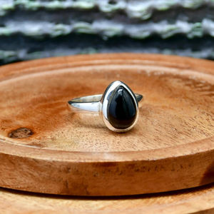 Beautiful Design Natural Black Onyx Ring 925 Sterling Silver Bohemian Dainty Statement Anniversary Healing Crystal jewelry <b>Gift</b> - Product Image 2