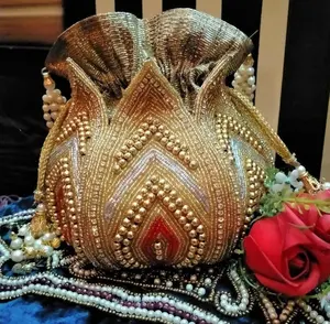 Bolsos de Diseñador para Mujer, Bolsos de Mano, Bolsos de Moda con Bordado, Bolsos Potli Hechos a Mano a Precio de Mayoreo - Product Image 2