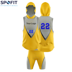 Uniforme de football 7 contre 7 personnalisé, respirant, léger, en tissu 100% polyester, style professionnel, coupe ajustée, sans manches - Product Image 2