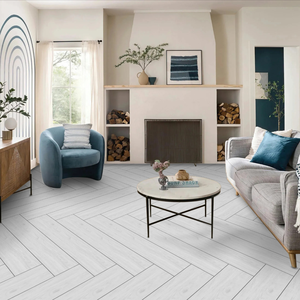 กระเบื้องลายไม้พอร์ซเลนขนาด200x1200มม. ไม้เบิร์ช Bianco กระเบื้องเคลือบเงาสำหรับพื้นและผนังบ้านสำนักงานโรงแรม - Product Image 2