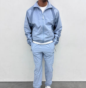 Ensemble de survêtements d'hiver en nylon 100% à fermeture éclair avec logo personnalisé imprimé Survêtement en nylon pour hommes pour hommes - Product Image 2