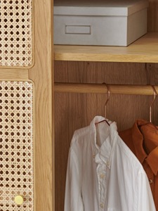 ตู้เสื้อผ้าไม้คู่คุณภาพสูงเฟอร์นิเจอร์ห้องนอนตู้เสื้อผ้าไม้เสื้อผ้าOrganizerทําในเวียดนาม - Product Image 5