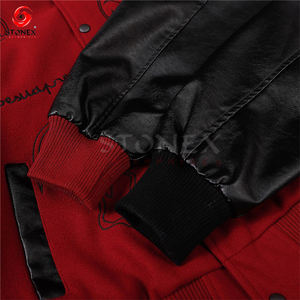 Wholesale 2024 Plus Size <b>Men's</b> College Varsity <b>Jacket</b> Custom Logo Plain Letter <b>Man</b> Winter Versity <b>Jacket</b> with Blank Features - Product Image 5