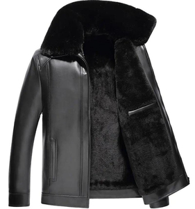 Chaqueta de Cuero Ligera para Hombre, Impermeable, Cortavientos, Transpirable, con Diseño Bordado, para Uso Casual en Invierno - Product Image 1