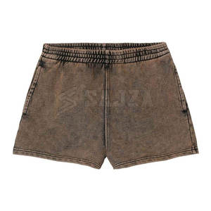 Short délavé à l'acide pour femmes à prix durable qui combine le meilleur design et un ajustement confortable pour la vente en ligne - Product Image 5