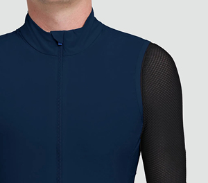 Short de cyclisme bleu marine pour femme Sprint Sports, respirant, tissu 220g, fermeture éclair intégrale sur le devant, coupe athlétique, vêtements de sport - Product Image 2