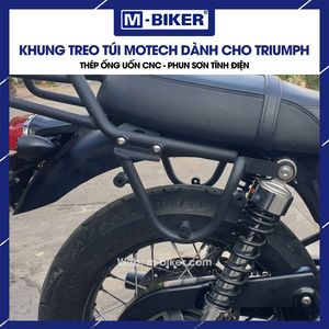 Support de sac arrière en acier inoxydable Motech pour T100/T120 pour sacoches de selle et sacs de rangement - Product Image 5