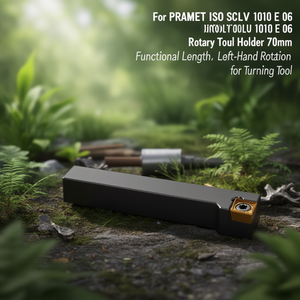 For PRAMET ISO SCLCL 1010 E 06 Rotary <b>Tool</b> <b>Holder</b> 70mm Functional Length Left-Hand Rotation for Turning <b>Tools</b> - Product Image 3