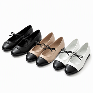 Chaussures Mary Jane R+ pour femme, escarpins en cuir PU avec boucle à la pointe, talon bas, antidérapantes, doublure en peluche, couleur personnalisée, logo personnalisé, toutes tailles - Product Image 1