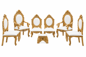 Subtle Indian Wedding Ceremony Mandap Chair Set Modern Luxury Wooden Mandap Chairs Set for Weddings Indoor/Outdoor Use Low Price - Product Image 6