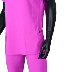 Venta al por mayor personalizado enfermera Top conjuntos médicos hombres mujeres Unisex cuello en V Spandex Hospital enfermería uniformes femeninos Jogger Scrub Set - Product Image 6