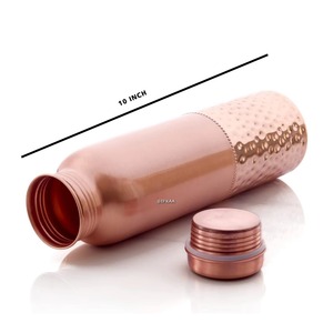 Copper <b>Water</b> <b>Bottle</b> Pure Copper <b>Bottle</b> Metal <b>Water</b> <b>Bottle</b> With Anti Oxidant Properties Of Copper - Product Image 3