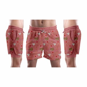 Pantalones cortos de hombre de secado rápido de baloncesto con estampado personalizado playa verano lona transpirable informal calle alta calidad al por mayor - Product Image 6