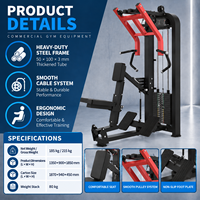 Appareil de musculation pectorale BN Commercial pour centre de fitness et centre d'entraînement sportif, machine de pression pectorale assise