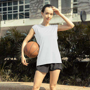 Ultifresh Débardeurs de sport unisexes pour musculation, style hip-hop sportif, tricotés 100% polyester, respirants, évacuant l'humidité, broderie 3D, col rond - Product Image 3