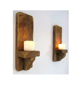 Design accattivante buoni regali portacandele in legno di ultima qualità montato a parete prodotto migliore qualità portacandele in legno