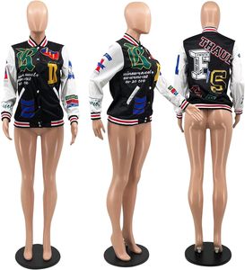 Chaqueta Universitaria Personalizada de Lana para Mujer, Chaquetas Universitarias al por Mayor, Chaqueta Deportiva Transpirable con Mangas de Cuero - Product Image 6
