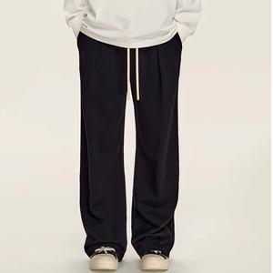 Joggers de style décontracté pour hommes, pantalons de survêtement baggy avec taille moyenne, pantalons amples et confortables pour l'entraînement, vêtements de sport légers de style urbain - Product Image 1