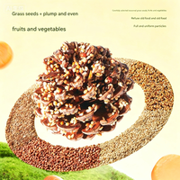Jouet à mâcher naturel pour oiseaux Quanying en forme de cône de pin, boule de friandise multi-céréales pour perroquet, perruche, affûtage du bec