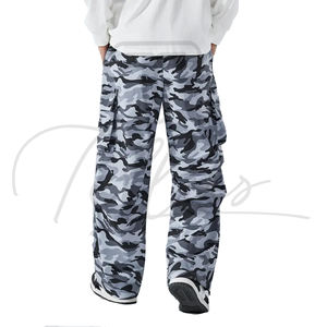 Wholesale Custom <b>Men's</b> Formal <b>Camo</b> Baggy <b>Pants</b> Lightweight Canvas Mid Waist - Product Image 3