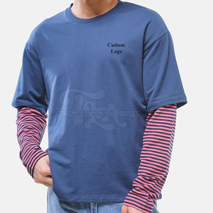 เสื้อคอกลมผ้าฝ้าย100% น้ำหนักเบาเป็นมิตรกับสิ่งแวดล้อมเสื้อแนวสตรีทสำหรับผู้ชายดีไซน์โลโก้ของคุณเอง - Product Image 5