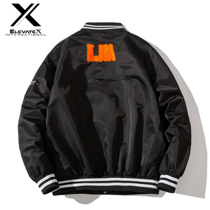 OEM Custom <b>Men's</b> Luxury Canvas Baseball Varsity <b>Jacket</b> New Trend <b>Long</b> Sleeve Breathable Windproof Eco-Friendly Embroidery Winter - Product Image 2