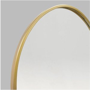 Miroir mural de luxe moderne doré en forme d'arche 60x165cm, avec cadre en laiton, pour la maison et les hôtels par Smartspace - Product Image 3