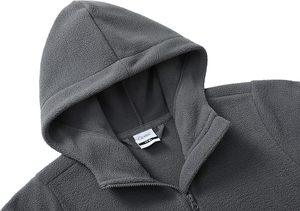 Sudaderas para niñas Jersey de lana con media cremallera Niños Ligero Suave Polar Sudaderas con capucha de manga larga con bolsillo - Product Image 5