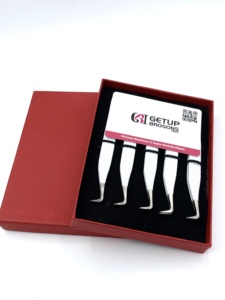 Pince à épiler pour cils GETUP BROSONS IMPEX, nouveau style, revêtement en poudre blanche, pointe diamantée, anti-magnétique, 90 degrés, pointe argentée, vente en gros - Product Image 4