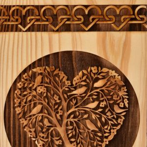 Rosewood Urn For Human Ashes - Tree Of Heart Wooden <b>Box</b> - Personalized Cremation Urn For Ashes Handcrafted <b>Large</b> Wooden - Product Image 4