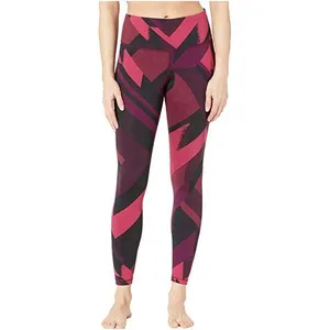 Tamamen yüceltilmiş nefes Spandex Polyester bayanlar legging süblimasyon kadın tayt Yoga tozluk için OEM ODM SAPPARELS