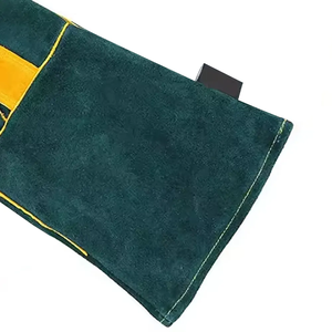 ถุงมือเชื่อมทนไฟ ระบายอากาศได้ดี เป็นมิตรกับสิ่งแวดล้อม ยาวถึงข้อศอก ใช้กลางแจ้ง ทำจากหนังวัวแท้ หนังแยกส่วน PK - Product Image 5