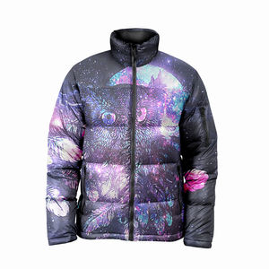Veste matelassée unisexe d'hiver personnalisée OEM/ODM avec logo personnalisé sur le devant, imperméable et coupe-vent, design streetwear confortable - Product Image 4